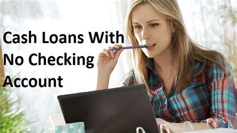 Borrow Money With Bad Credit And No Bank Account